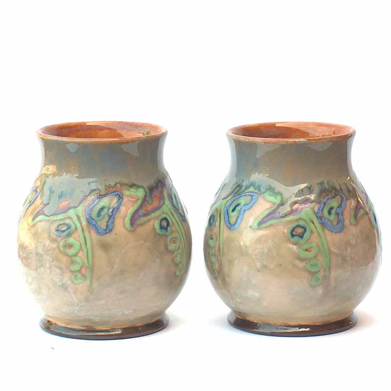 A Pair of Art Nouveau vases by Maud Bowden