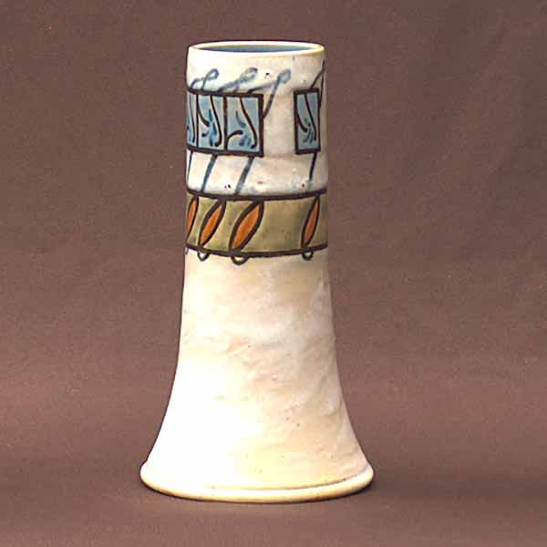 An avant garde Royal Doulton vase by Bessie Newbery