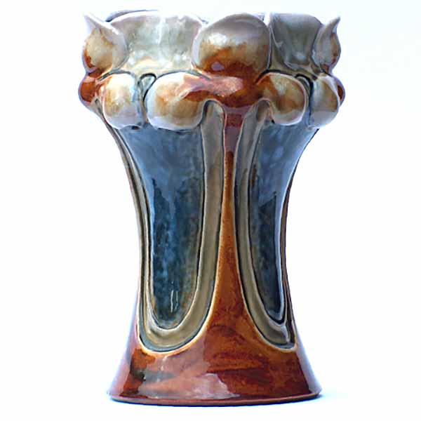 A 7" Doulton Lambeth vase by Frank A Butler