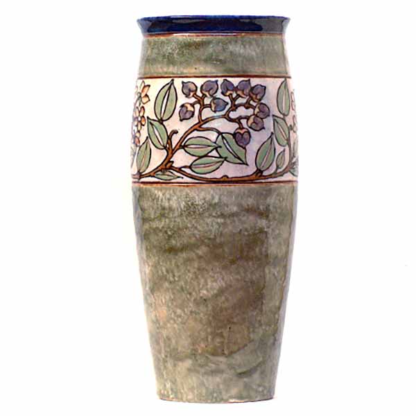 A 15in (38cm) Royal Doulton Art Nouveau vase by Harry Simeon