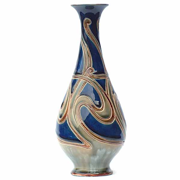 A 10in (25cm) Royal Doulton vase by Frank Butler