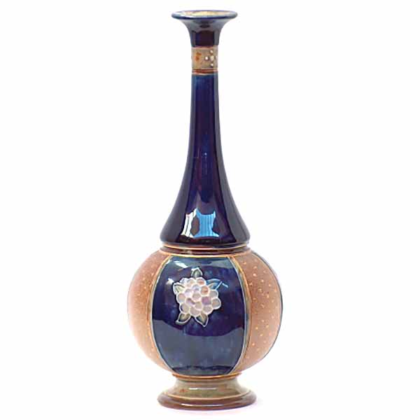 An elegant 11.5in (29cm)  Doulton Lambeth vase by Ethel Beard - 8332