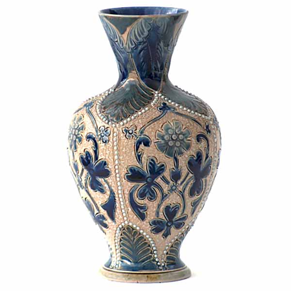 Margaret Aitken - a 5.5in (16cm) Doulton Lambeth vase