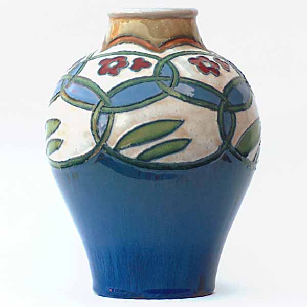Harry Simeon - an Art Deco Royal Doulton 20cm (8in) vase