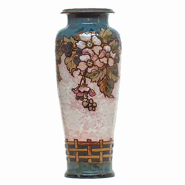 Eliza Simmance - a Royal Doulton stoneware vase with brush-lined decoration  446