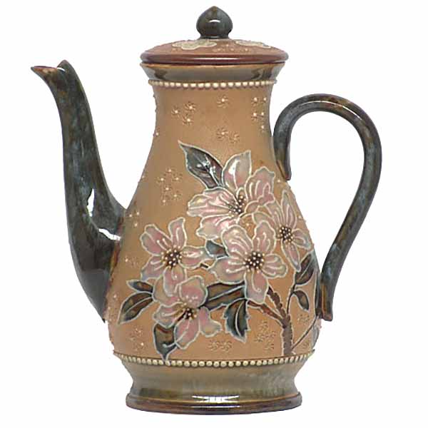 A 22cm (8.5in) tall Royal Doulton Coffee pot - 1842