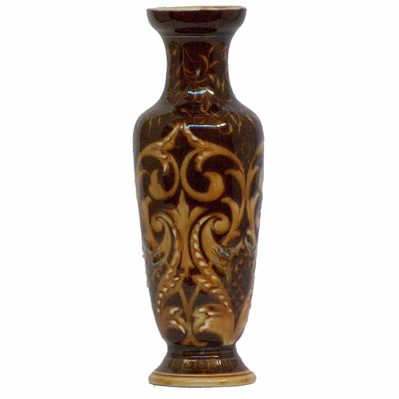 Elizabeth Hubert - An18.5cm (7.5in) Doulton Lambeth vase