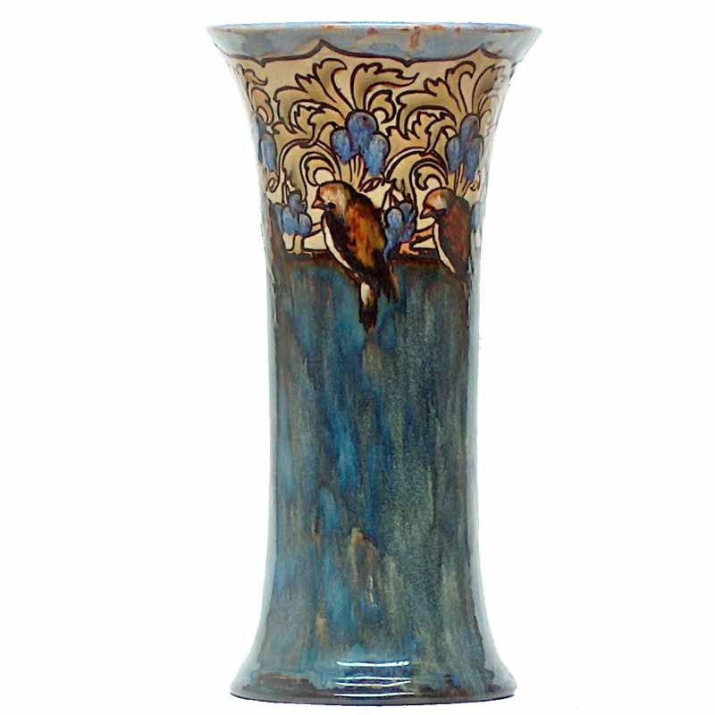 An 11.75in (29cm) Royal Doulton vase by Eliza Simmance - 385