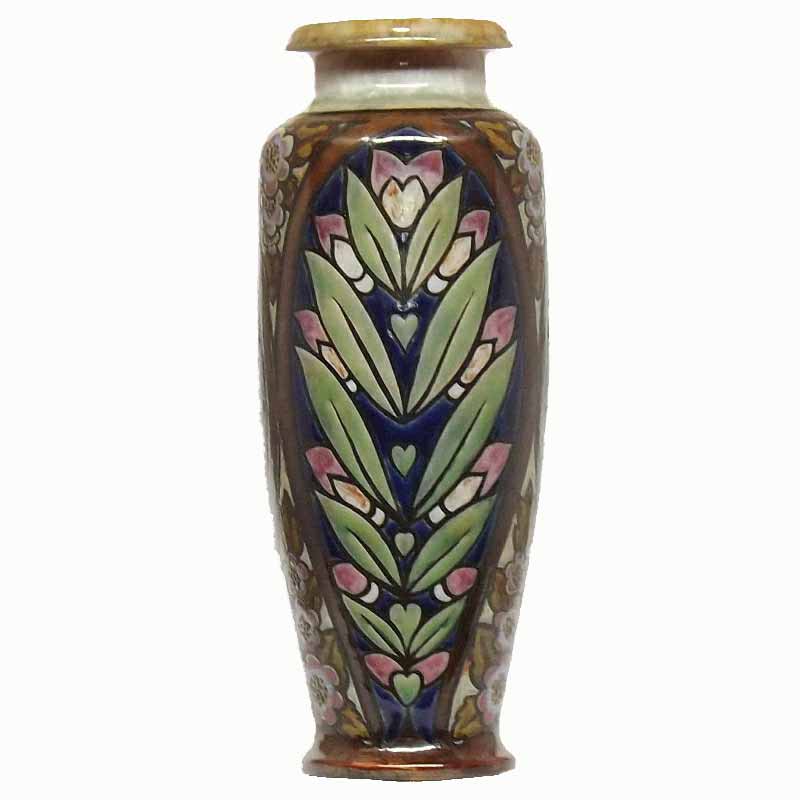 A 15in (37.5cm) Royal Doulton vase by Vera Huggins - 776