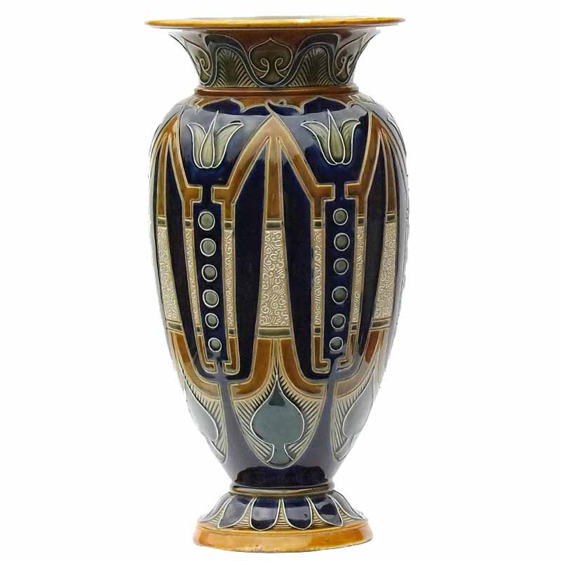 Frank A Butler - a 14.5in (36cm) Doulton Lambeth vase - 3214