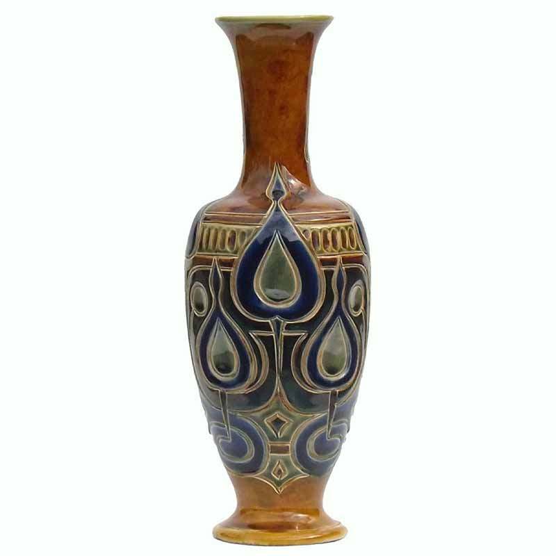 A Doulton Lambeth 12.5in (31cm) vase designed by Frank Butler - 3280