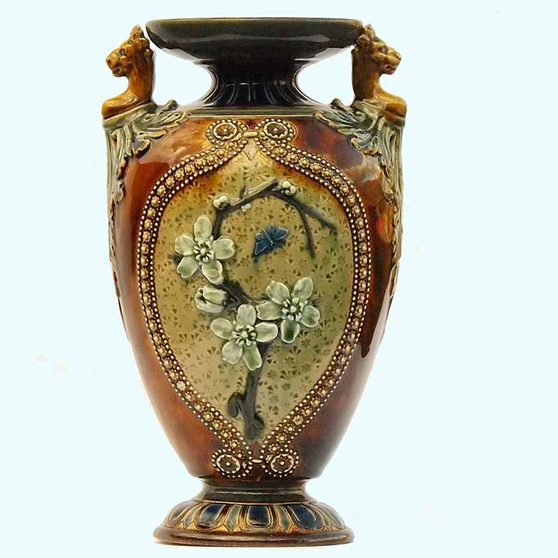 John Broad -an 11.5in (29cm) Doulton Lambeth vase - 10