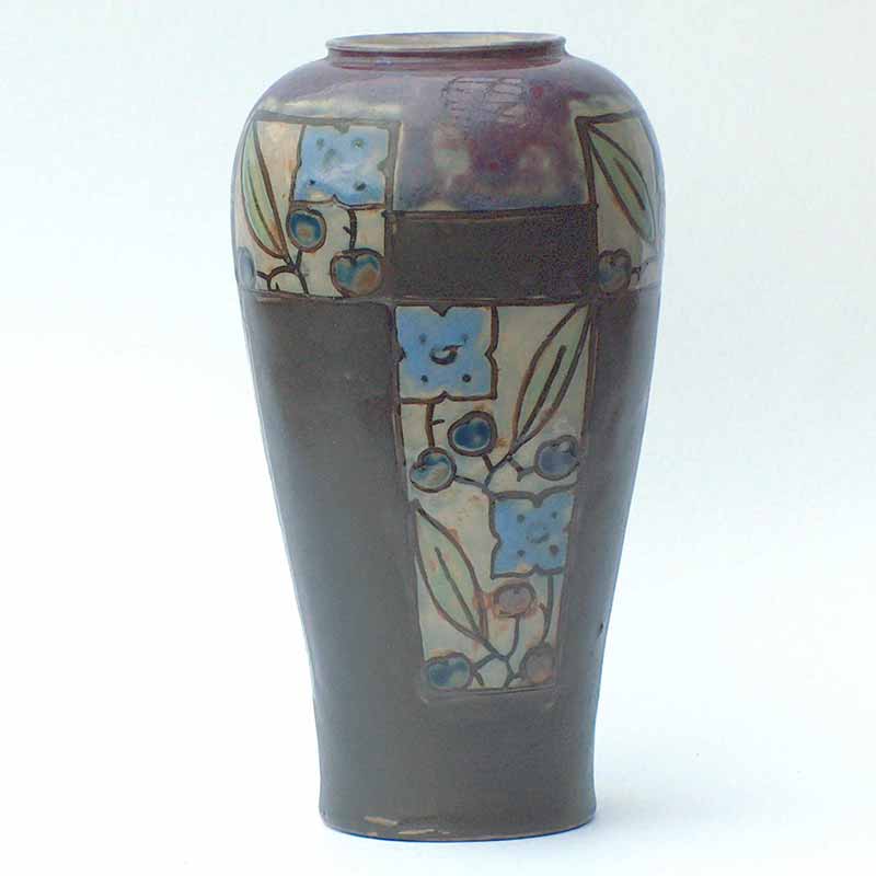 Maud Bowden Royal Doulton Art Deco stoneware vase