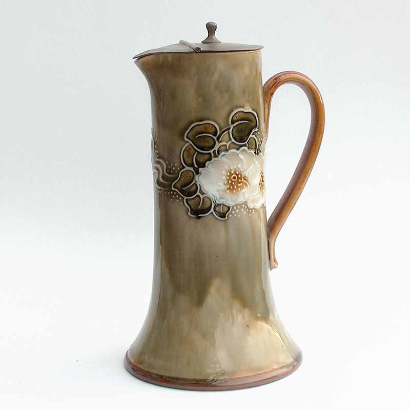 Royal Doulton Art Nouveau lidded stoneware jug