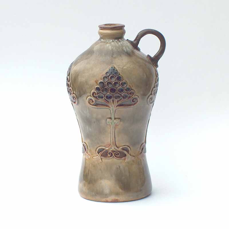 Royal Doulton Art Nouveau stoneware flask