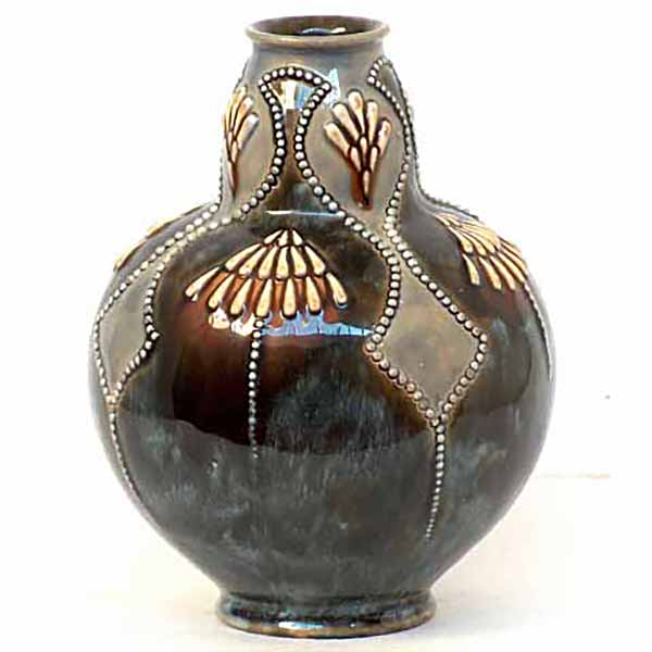 Royal Doulton Art Deco stoneware vase by Georgie Smith